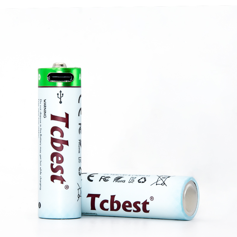 Lithium AA 1700mAh Type-C Rechargeable Battery