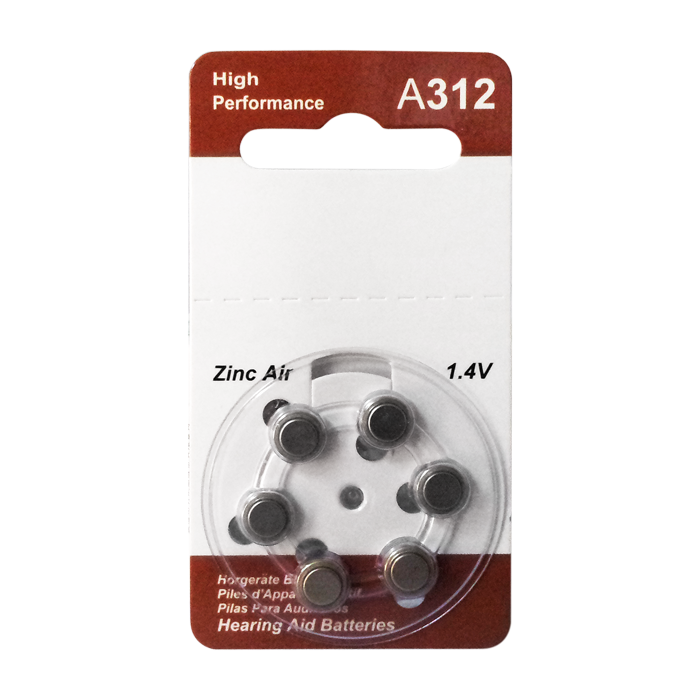 A312 助听器电池 6粒挂卡