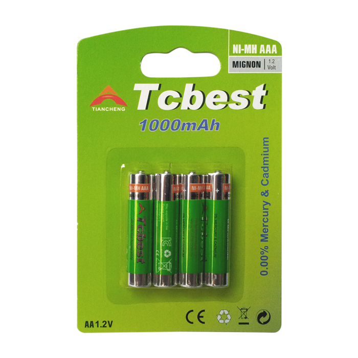 镍氢AAA电池 挂卡四粒